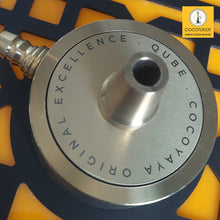 Load image into Gallery viewer, COCOYAYA Cube Hookah Golden with LED Black Yellow Box
