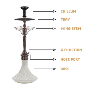 COCOYAY Angel Series Falcon Hookah Coffee (White Base)(with bag)