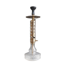Load image into Gallery viewer, COCOYAYA Ferro Series Crucio Hookah Golden (Transparent Base) With Bag
