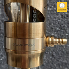 Load image into Gallery viewer, COCOYAYA Ferro Series Crucio Hookah Golden (Transparent Base) With Bag
