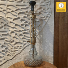 Load image into Gallery viewer, COCOYAYA Ferro Series Almavi Hookah Golden (Cut Glass Base) With Bag
