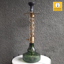 Load image into Gallery viewer, COCOYAYA Ferro Series Almavi Hookah Golden ( Dark Green Base ) With Bag
