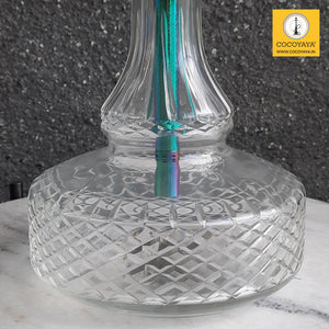 COCOYAYA Ferro Series Almavi Hookah Rainbow ( Transparent Base ) With Bag