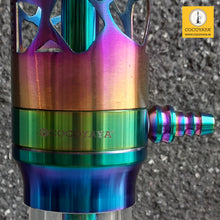 Load image into Gallery viewer, COCOYAYA Ferro Series Almavi Hookah Rainbow ( Transparent Base ) With Bag
