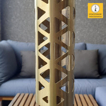 Load image into Gallery viewer, COCOYAYA Ferro Series Crucio Hookah Golden (Dark Grey Base) With Bag
