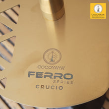 Load image into Gallery viewer, COCOYAYA Ferro Series Crucio Hookah Golden (Dark Grey Base) With Bag

