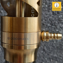 Load image into Gallery viewer, COCOYAYA Ferro Series Crucio Hookah Golden (Grey Base) With Bag
