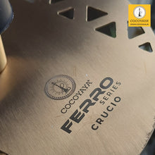 Load image into Gallery viewer, COCOYAYA Ferro Series Crucio Hookah Golden (Grey Base) With Bag
