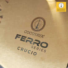 Load image into Gallery viewer, COCOYAYA Ferro Series Crucio Hookah Golden (Olive Green Base) With Bag
