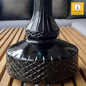 COCOYAYA Ferro Series Crucio Hookah Rainbow ( Black Base ) With Bag