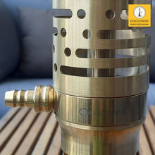 Load image into Gallery viewer, COCOYAYA Ferro Series Vivanta Hookah Golden ( Dark Green Base ) With Bag
