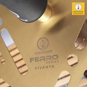COCOYAYA Ferro Series Vivanta Hookah Golden ( Transparent Base ) With Bag