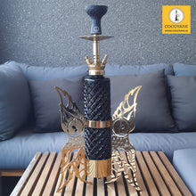 Load image into Gallery viewer, COCOYAYA Fly Series Flamingo Hookah Golden ( Black Base )
