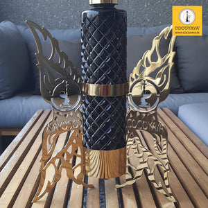 COCOYAYA Fly Series Flamingo Hookah Golden ( Black Base )