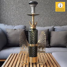 Load image into Gallery viewer, COCOYAYA Fly Series Sparrow Hookah Golden ( Dark Green Base )
