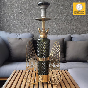 COCOYAYA Fly Series Sparrow Hookah Golden ( Dark Green Base )