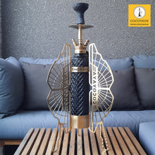 Load image into Gallery viewer, COCOYAYA Fly Series Martin Hookah Golden ( Dark Green Base )
