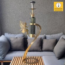 Load image into Gallery viewer, COCOYAYA Angel Fly Hookah Golden ( Dark Green Base )
