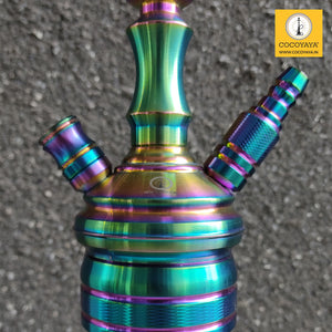 COCOYAYA Gamaliya Series Hani Hookah Rainbow (Dark Grey Base)