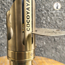 Load image into Gallery viewer, COCOYAYA Mini Ferro Series Gino Hookah Golden ( Green Base) with Bag
