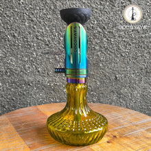 Load image into Gallery viewer, COCOYAYA Mini Ferro Series Gino Hookah Rainbow (Light Green Base) with Bag
