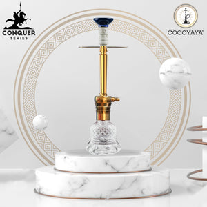 COCOYAYA Conquer Series Felix Hookah Golden (Transparent Base)