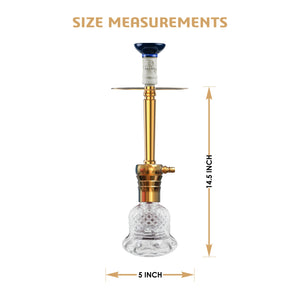 COCOYAYA Conquer Series Felix Hookah Golden (Transparent Base)