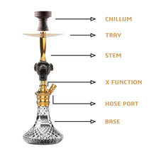 Load image into Gallery viewer, COCOYAY Bohemian Serie Angry Jo Hookah Golden
