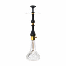 Load image into Gallery viewer, COCOYAYA Ottoman Series Ghazi Hookah Golden Black (Transparent Base)
