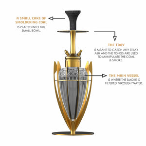 COCOYAYA Olivia Hookah Golden