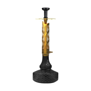 COCOYAYA Ferro Series Vivanta Hookah Golden ( Black Base )