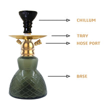 Load image into Gallery viewer, COCOYAYA X Series Hookah X13 Golden (Dark Grey Base)
