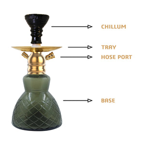 COCOYAYA X Series Hookah X13 Golden (Dark Grey Base)