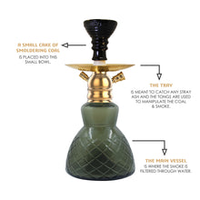 Load image into Gallery viewer, COCOYAYA X Series Hookah X13 Golden (Dark Grey Base)
