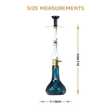 Load image into Gallery viewer, COCOYAYA Ottoman Series Ghazi Hookah Champagne White (Dark Blue Base)
