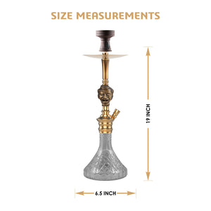 COCOYAYA Bohemian Series Gringo Hookah Golden (Grey Base)
