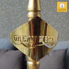 Load image into Gallery viewer, COCOYAYA King Series Greate Hookah Golden ( Grey Base )

