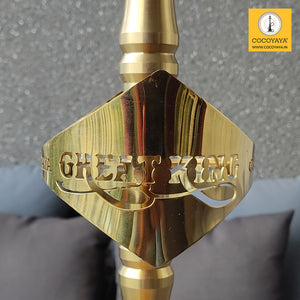 COCOYAYA King Series Greate Hookah Golden ( Grey Base )