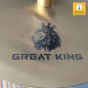COCOYAYA King Series Greate Hookah Golden ( Grey Base )