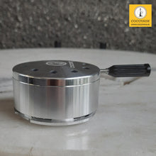 Load image into Gallery viewer, COCOYAYA Hookah Chillum Silicone Metal Bowl + Heat Management Device Black Silver
