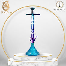 Load image into Gallery viewer, COCOYAYA King Series Hector Blue Base Hookah Rainbow
