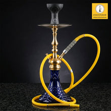 Load image into Gallery viewer, COCOYAYA Silicone Hookah Pipe 74 Inch Long Hose, Flexible Washable for All Hookahs (Yellow Grey)
