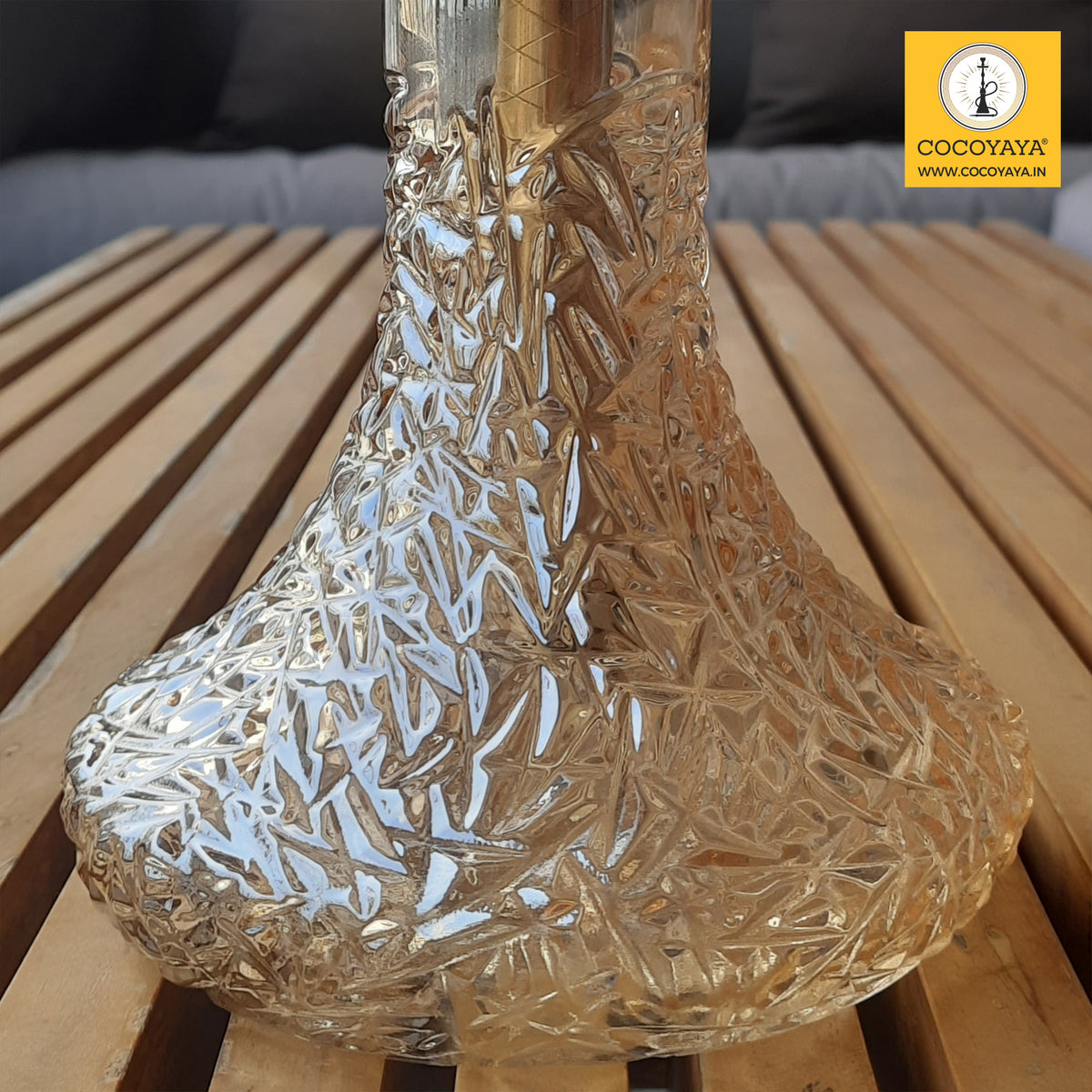 COCOYAYA Jade Series Valeria Hookah Champagne ( Design 9 Orange Base ...