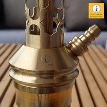 Load image into Gallery viewer, COCOYAYA Jade Series Valeria Hookah Golden (Design 10 Light Green Base) With Bag
