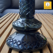 Load image into Gallery viewer, COCOYAYA Jade Series Valeria Hookah Golden ( Design 12 Dark Grey Base ) With Bag
