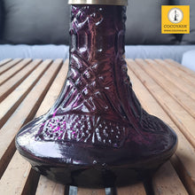 Load image into Gallery viewer, COCOYAYA Jade Series Valeria Hookah Golden ( Design 1 Purple Base ) With Bag
