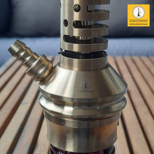 Load image into Gallery viewer, COCOYAYA Jade Series Valeria Hookah Golden ( Design 1 Purple Base ) With Bag
