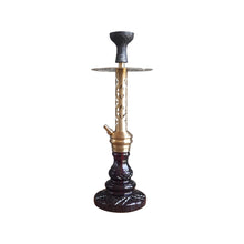 Load image into Gallery viewer, COCOYAYA Jade Series Valeria Hookah Golden (Design 2 Dark Purple Base) With Bag
