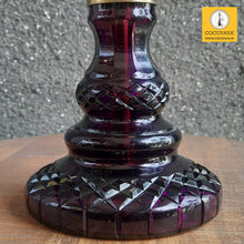Load image into Gallery viewer, COCOYAYA Jade Series Valeria Hookah Golden (Design 2 Dark Purple Base) With Bag
