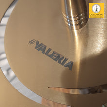 Load image into Gallery viewer, COCOYAYA Jade Series Valeria Hookah Golden (Design 2 Transparent Base) With Bag
